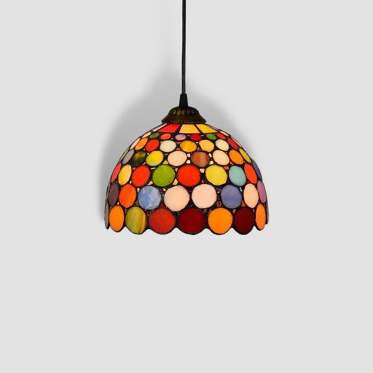 Pendellampa i tiffanyglas
