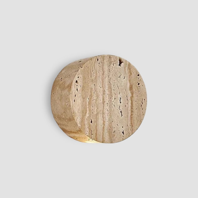 Travertine down wall lamp