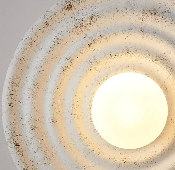 Wabi sabi ronde wandlamp