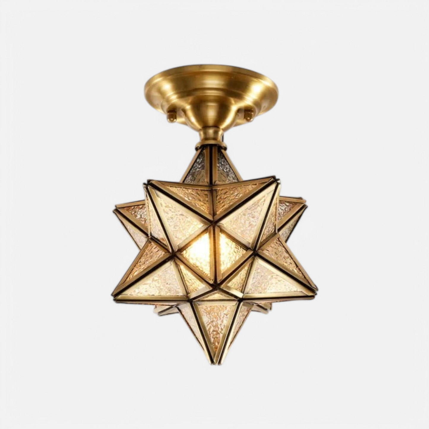 LUXE postmoderne creatieve koperen plafondlamp