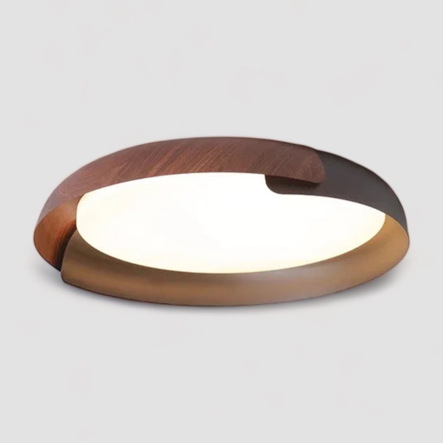 Plafonnier nordique minimaliste en bois