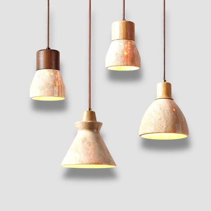 Lámpara colgante vintage Wabi-Sabi