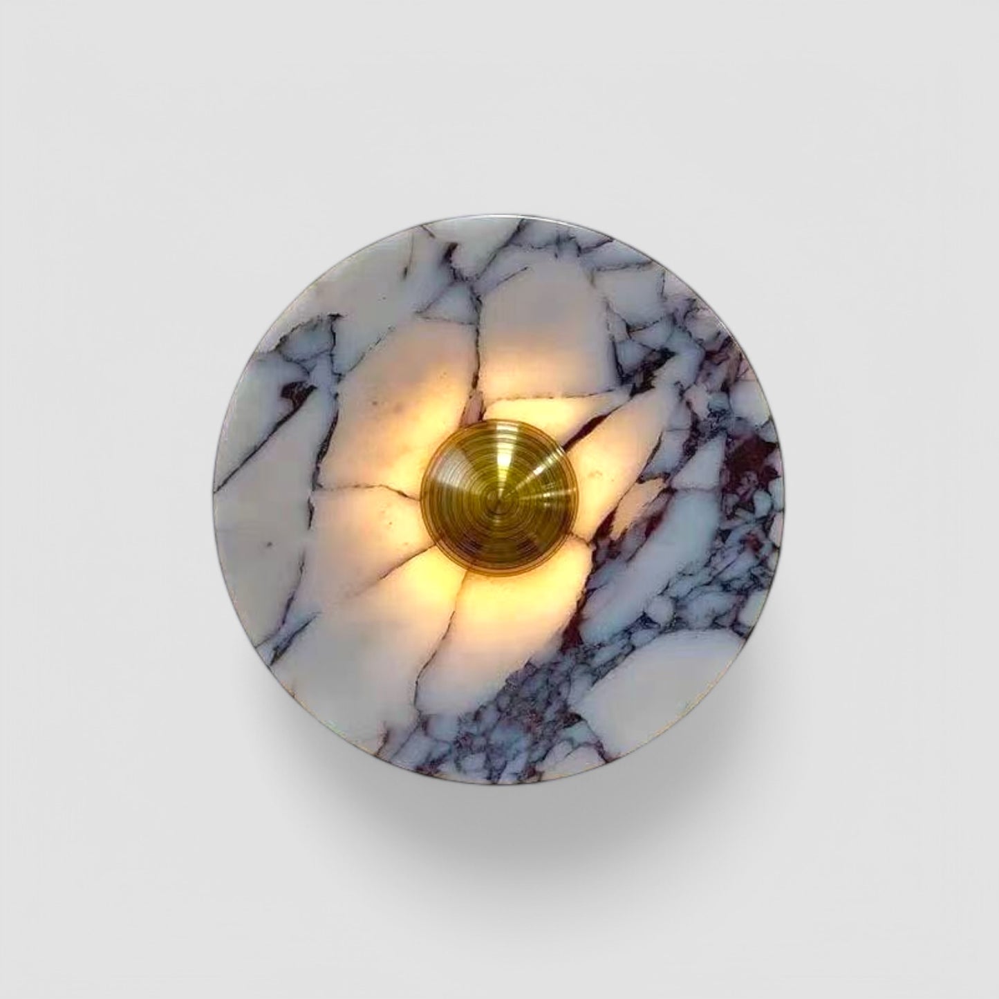 Round Marble Wall Light
