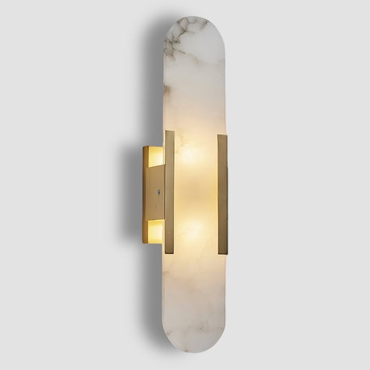 Oval Marble Wall Lamp