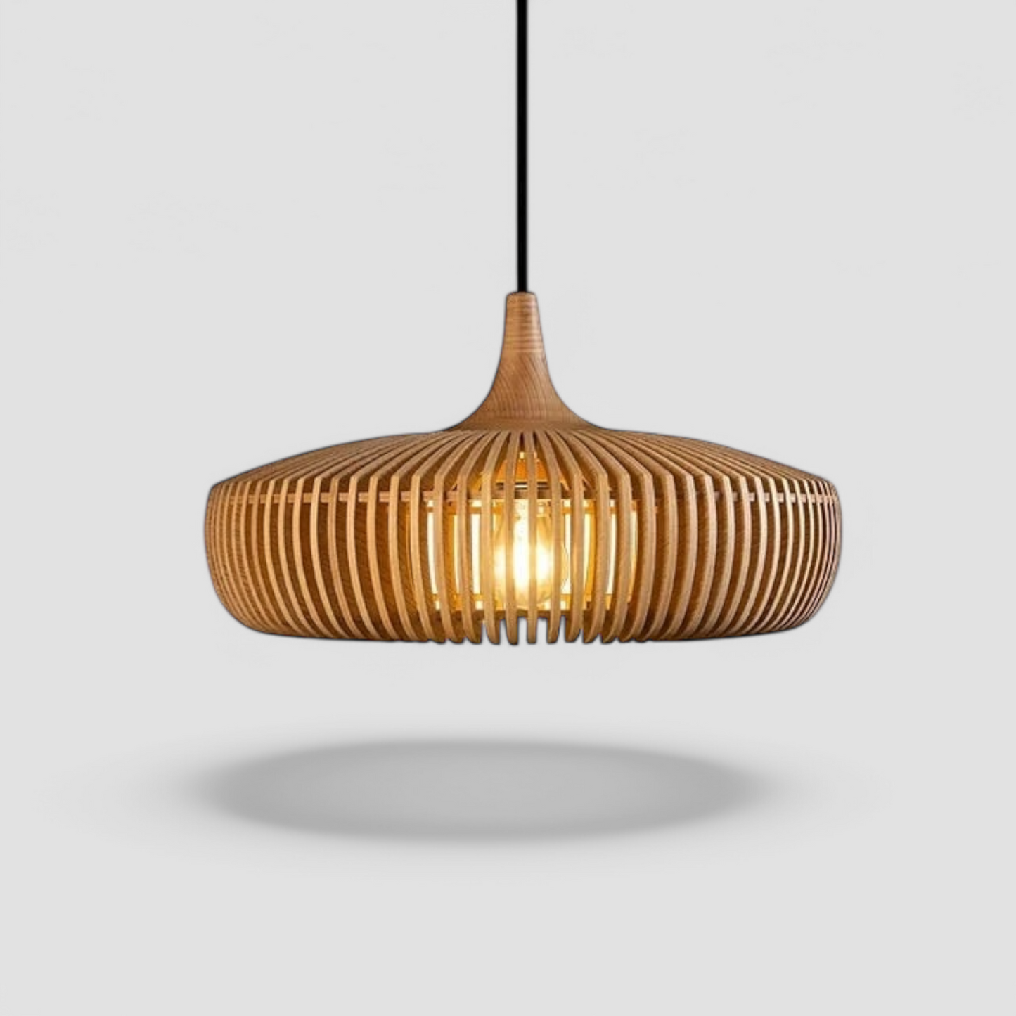 LUXE japanse retro houten boomstam hanglamp