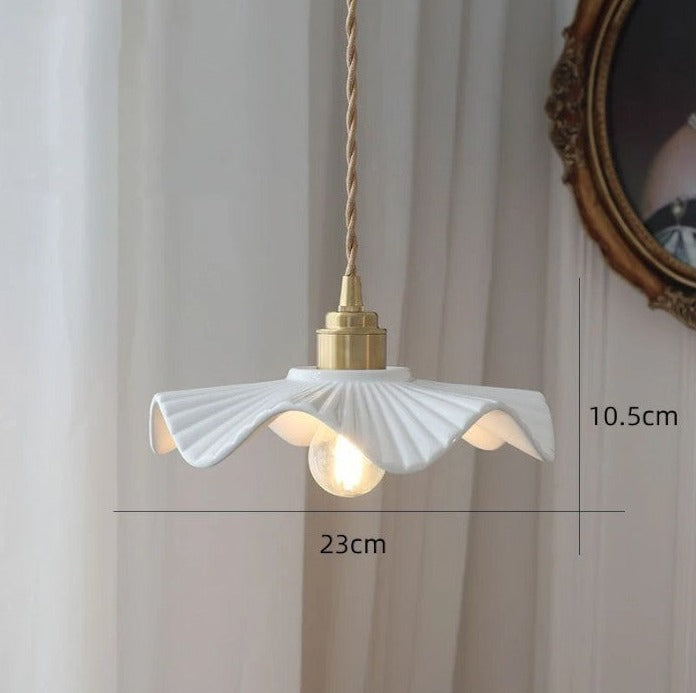 Japanese ceramic pendant light