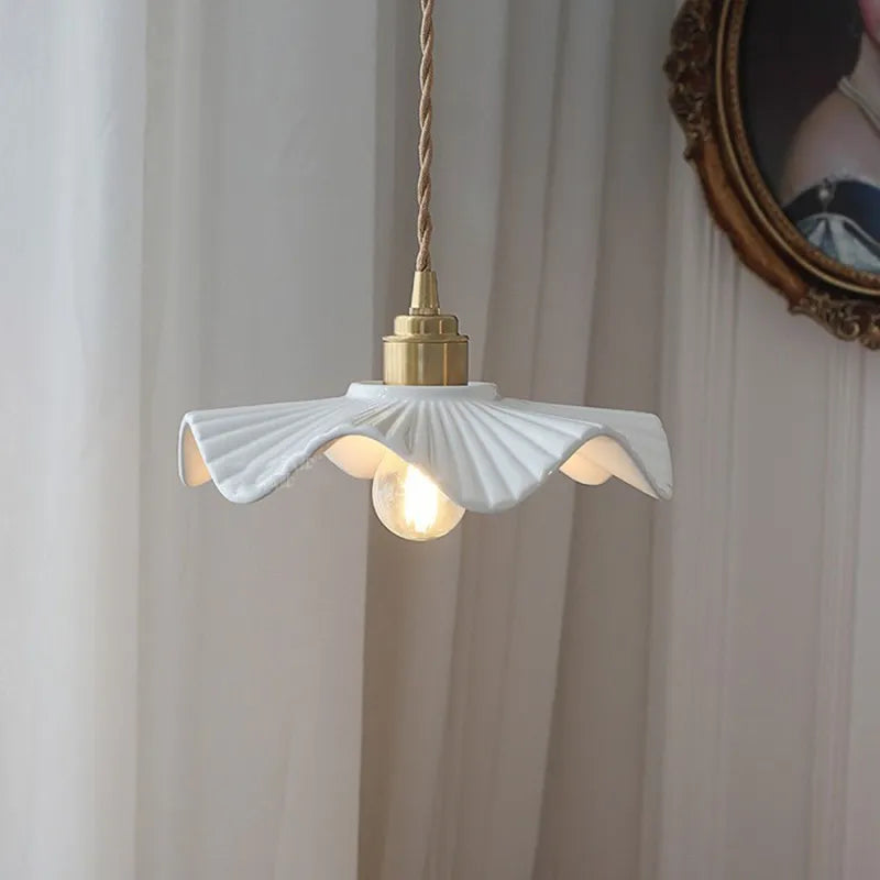 Japanese ceramic pendant light