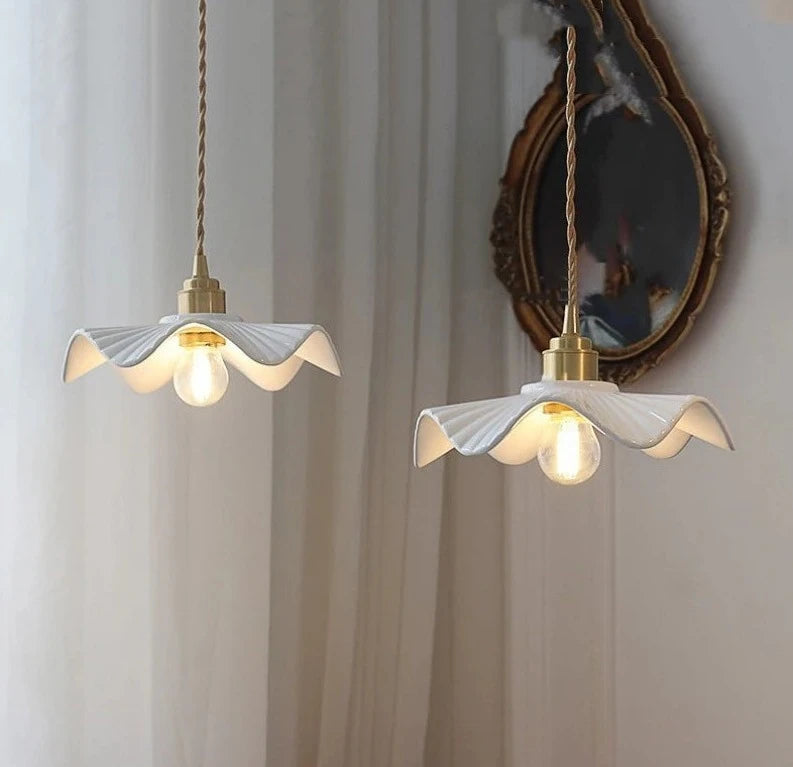 Japanese ceramic pendant light