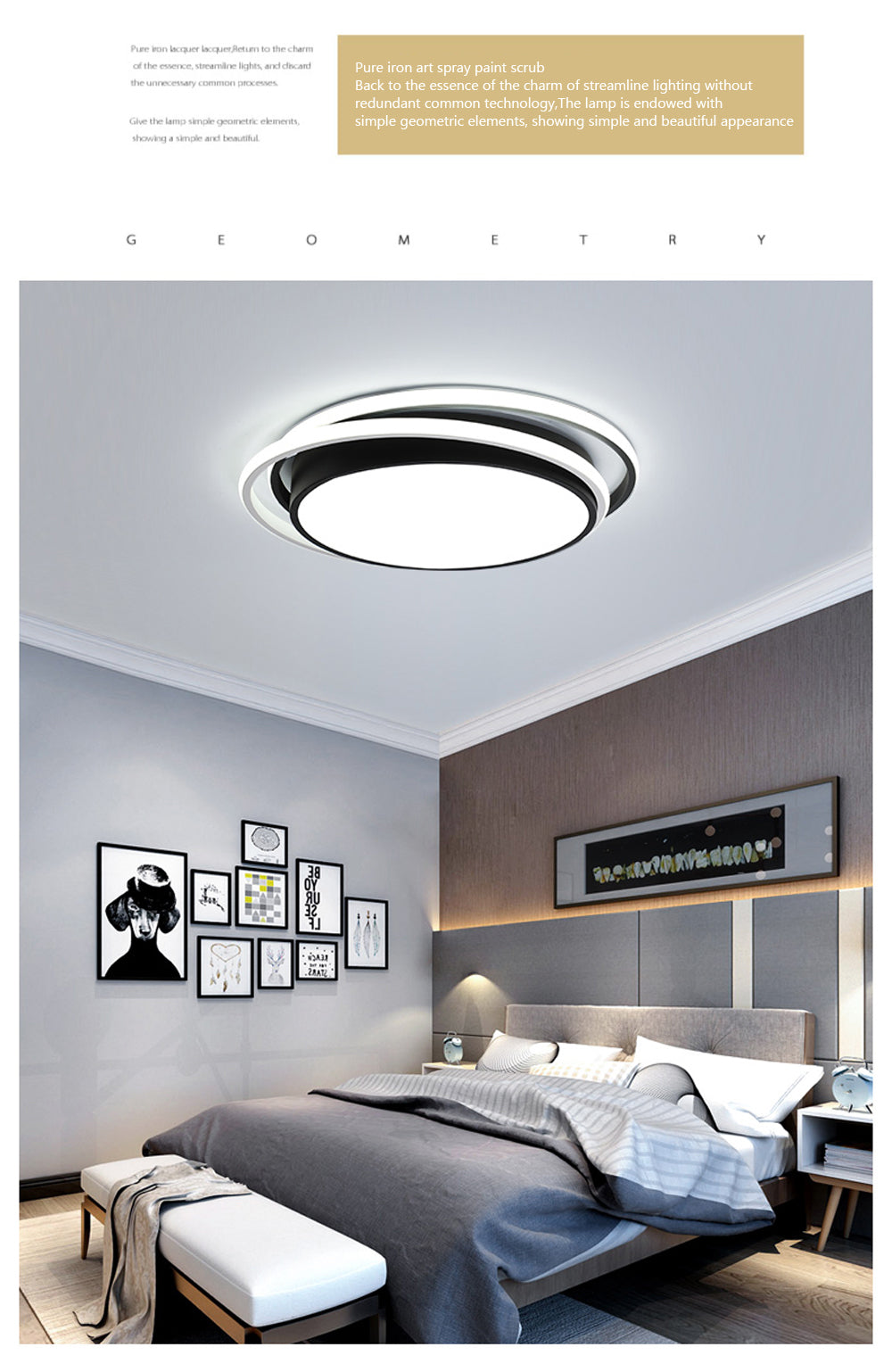 Moderne Led Plafondlamp Ronde Vorm
