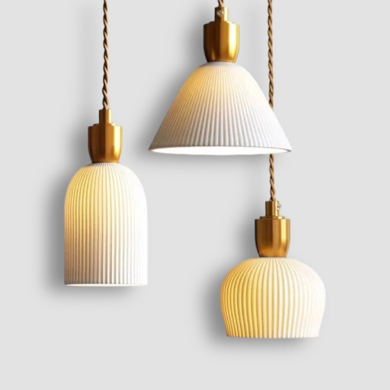 Ceramic pendant light