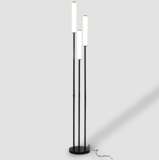 LED-hylla Golv Dimbar Lampa Förvaring Stående