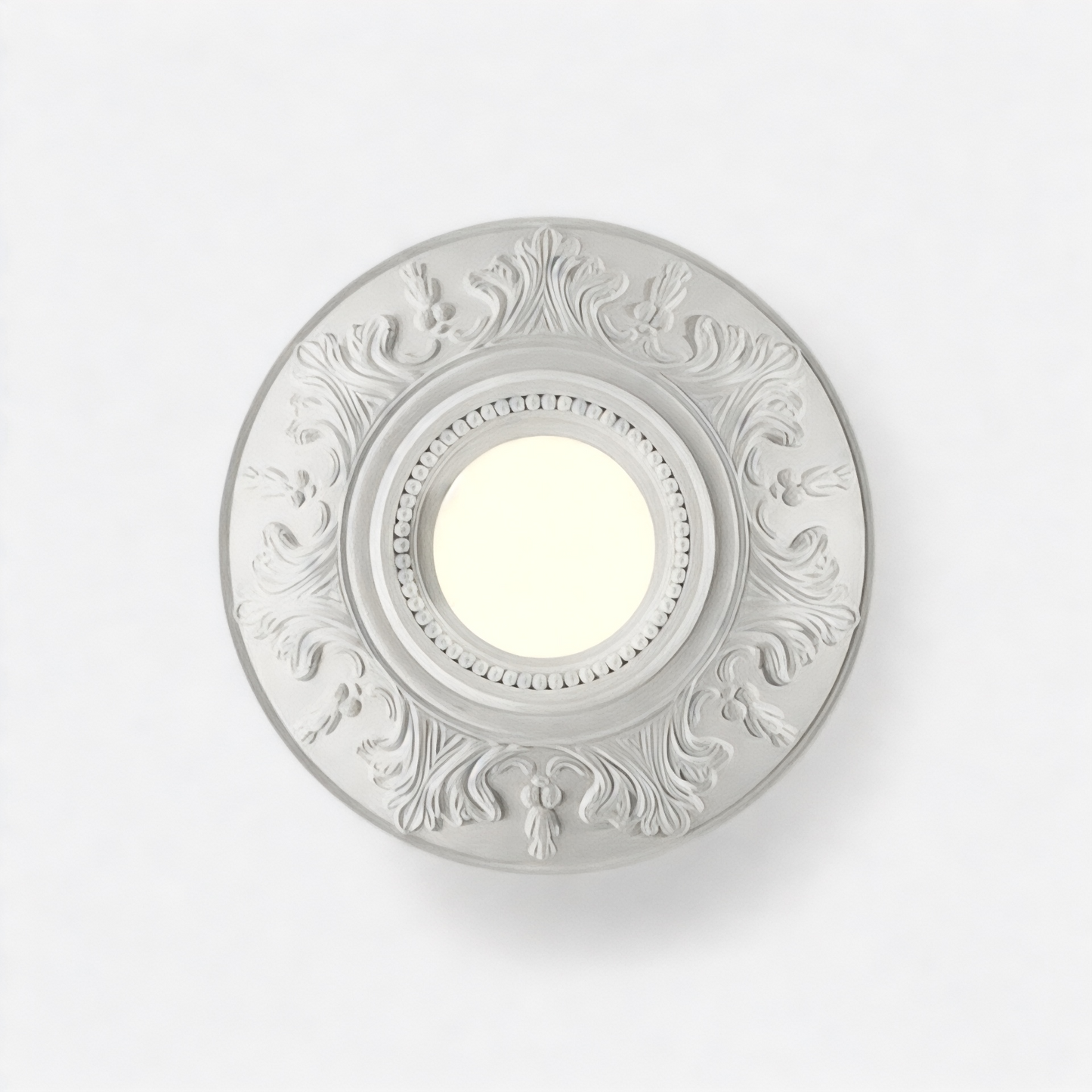 LUXELY circular french white retro living room lamp