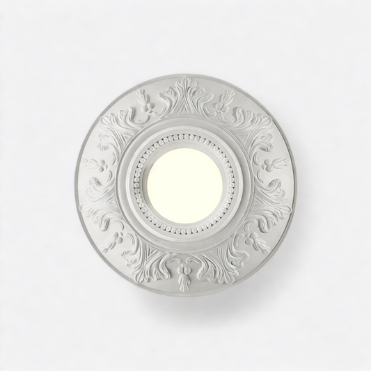 LUXELY circular french white retro living room lamp