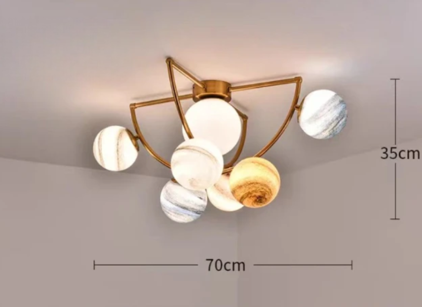 Cosmic loft statement chandelier