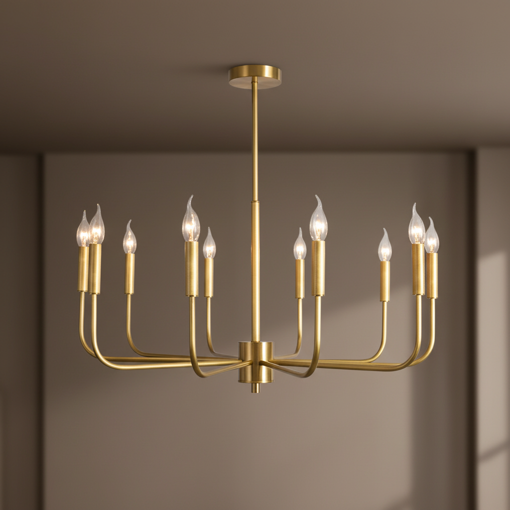 Colgante minimalista de lujo en cobre