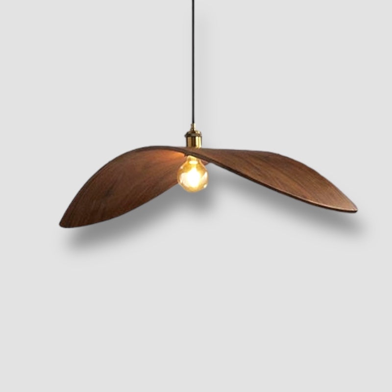 Luz de madera Wabi-Sabi