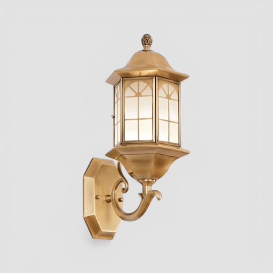 LUXELY vintage koppar lampa