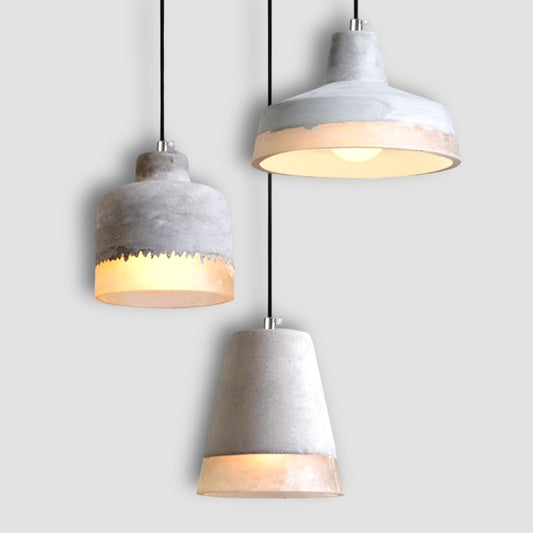 Wabi-Sabi taklampa i cement
