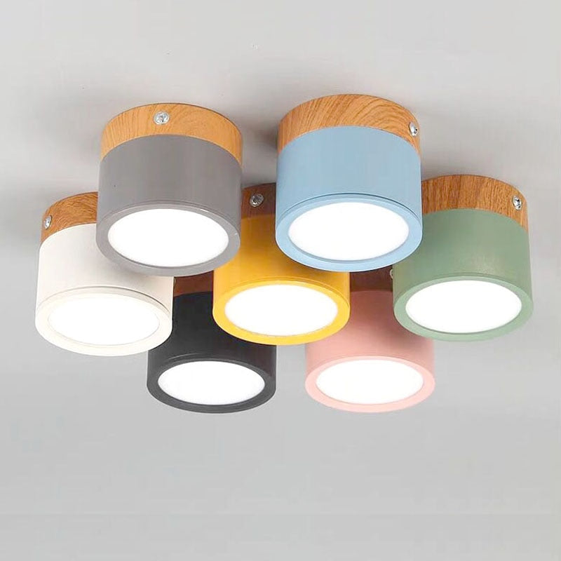 Plafonnier moderne nordique à diodes électroluminescentes