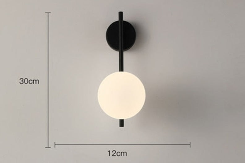 Wandlamp met Scandinavische lamp