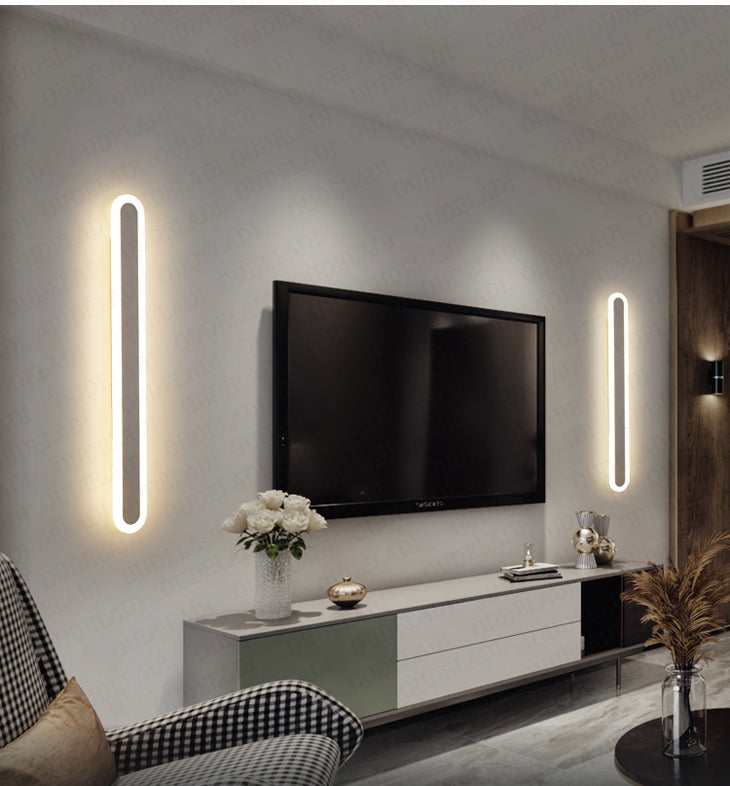 Applique murale minimaliste à diodes électroluminescentes