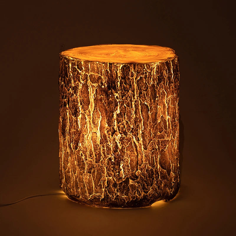Luminaire créatif pour souche d'arbre LUXEY pour le jardin de la villa