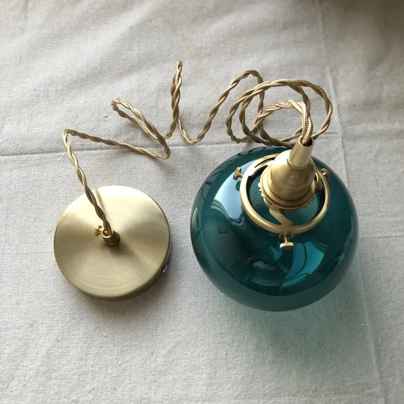 Lámpara de cocina moderna con bola de cristal