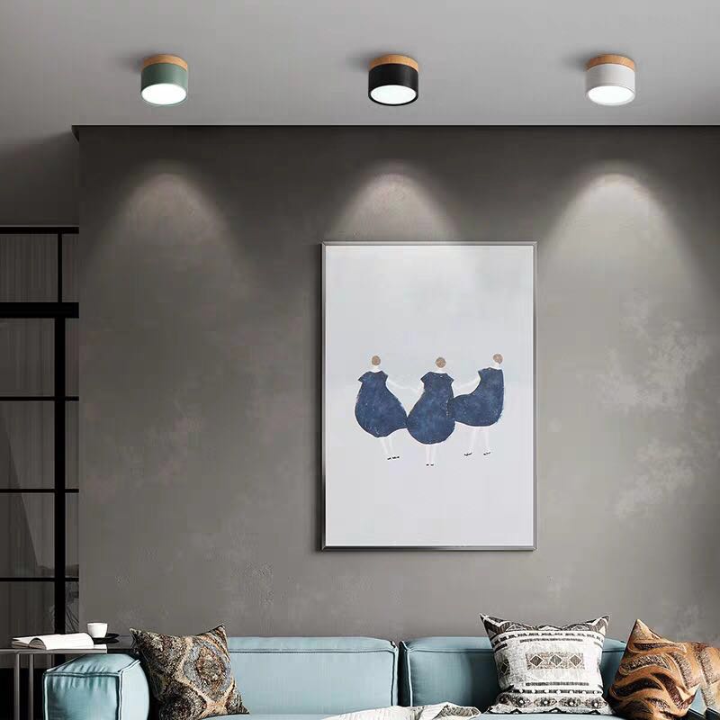 Plafonnier moderne nordique à diodes électroluminescentes