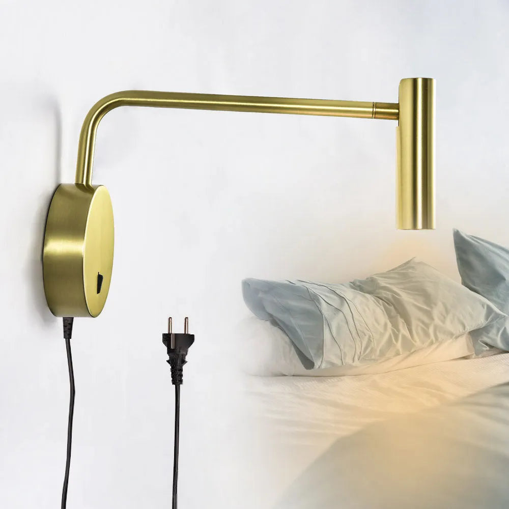 Lampe murale de chevet avec prise