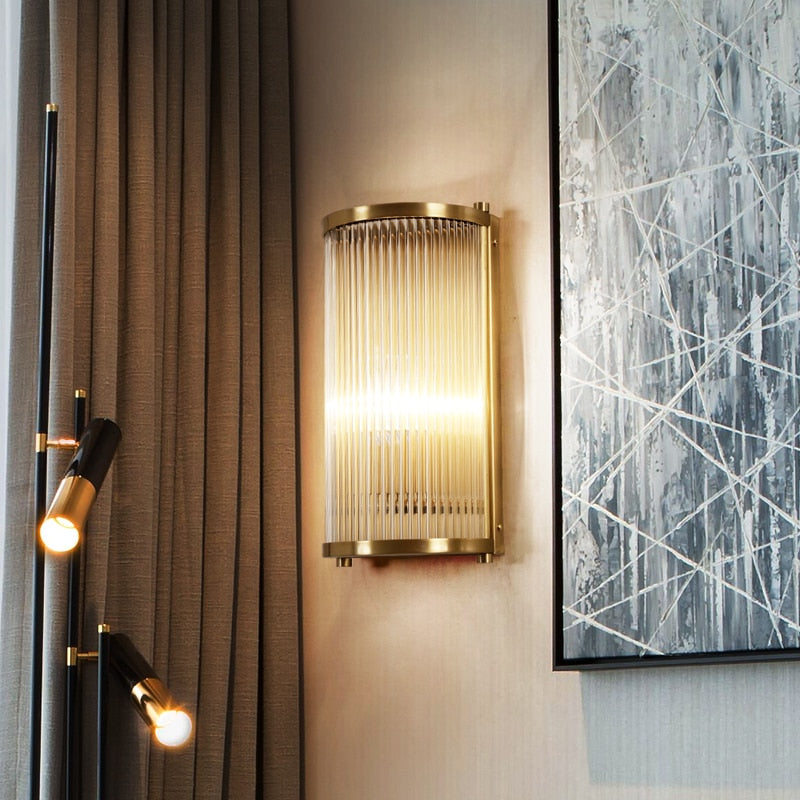 Contemporary Copper Plated Wall Light