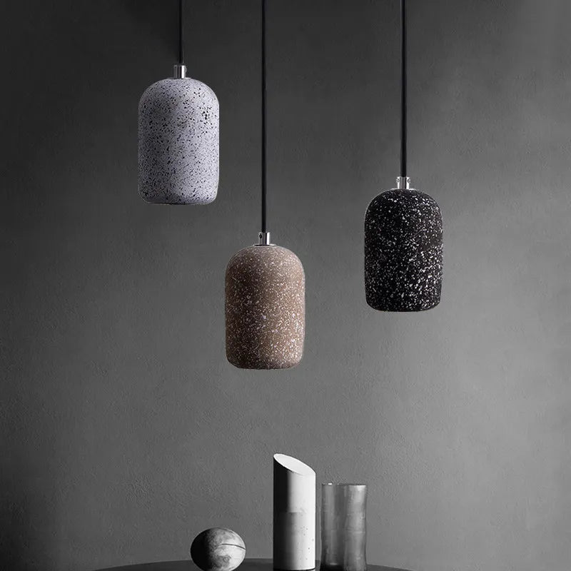 Cement deco pendant light