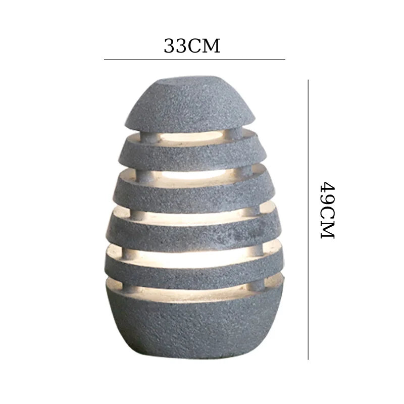 Lampe de jardin de villa d'extérieur de style japonais LUXEY