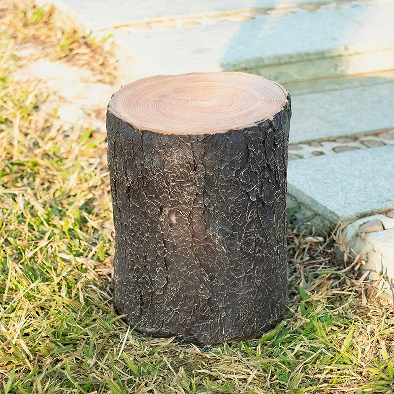 Luminaire créatif pour souche d'arbre LUXEY pour le jardin de la villa