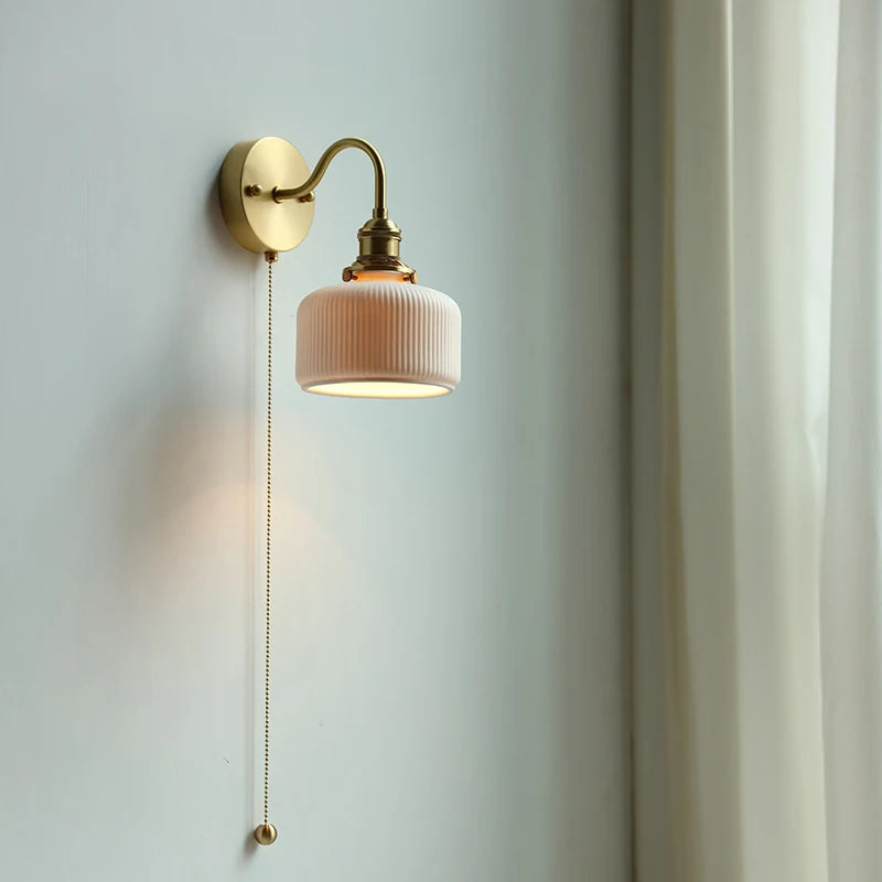 Scandinavische keramische wandlamp