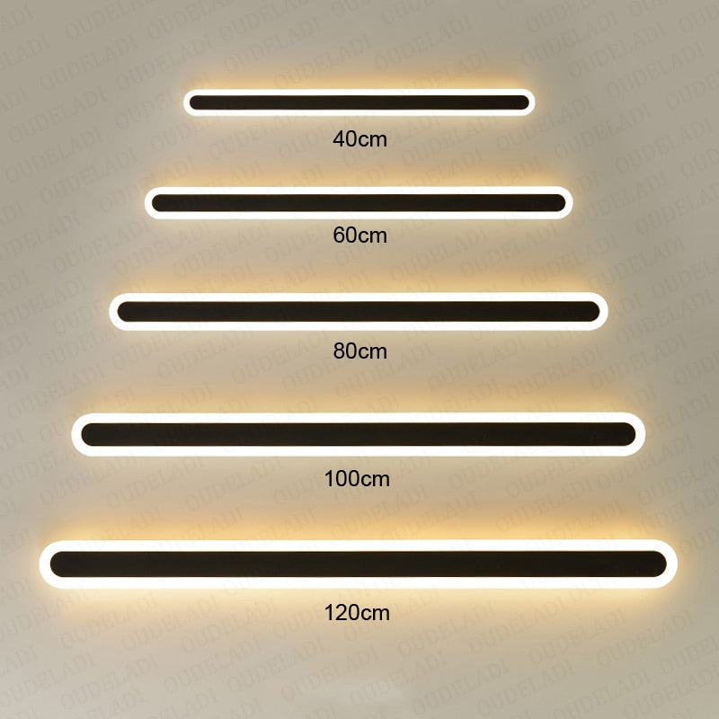 Applique murale minimaliste à diodes électroluminescentes