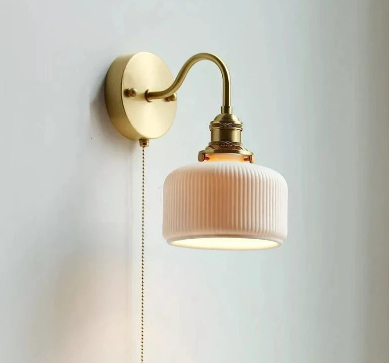Scandinavische keramische wandlamp