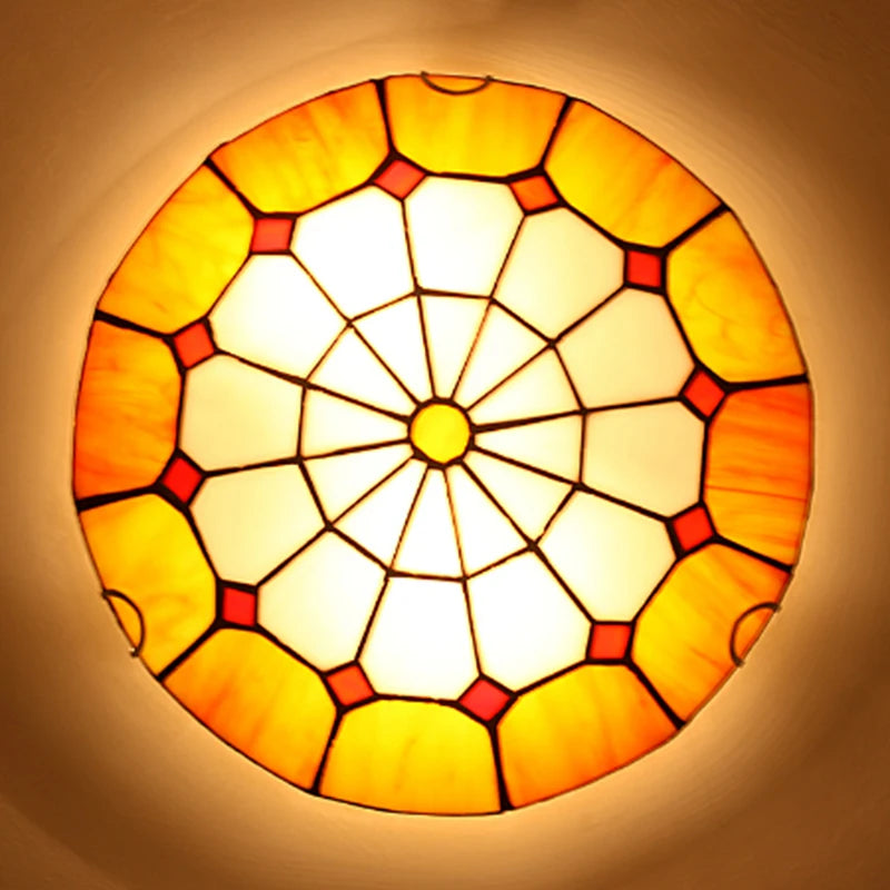Europese tiffany moderne plafondlamp