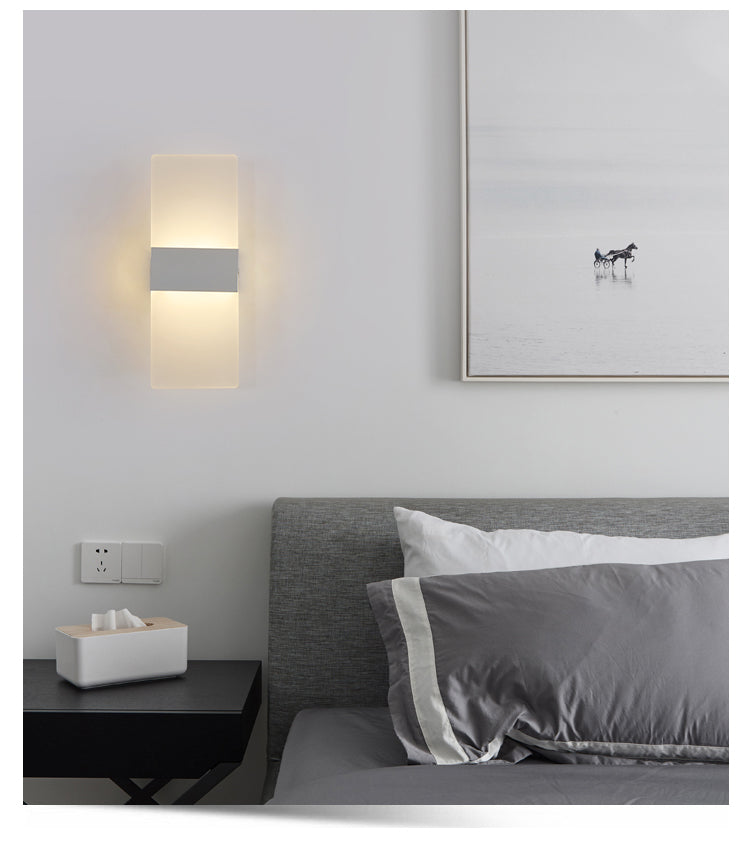 Moderne slaapkamer wandlamp