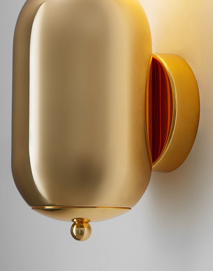 Minimalistische Gouden Wandlamp