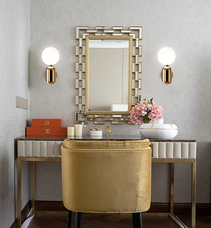 Minimalistische Gouden Wandlamp