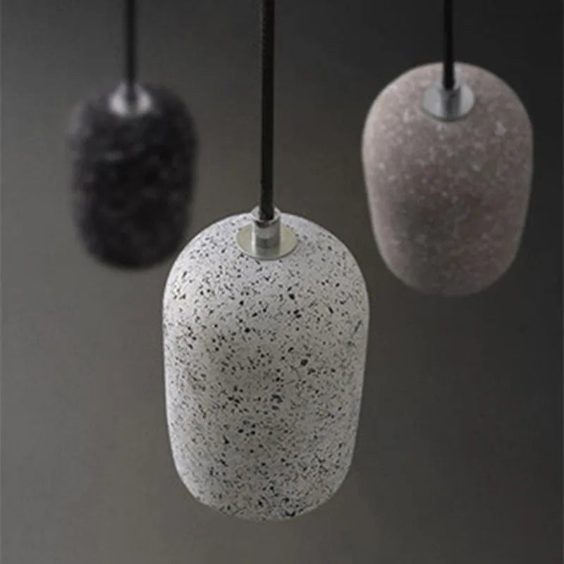 Cement deco pendant light