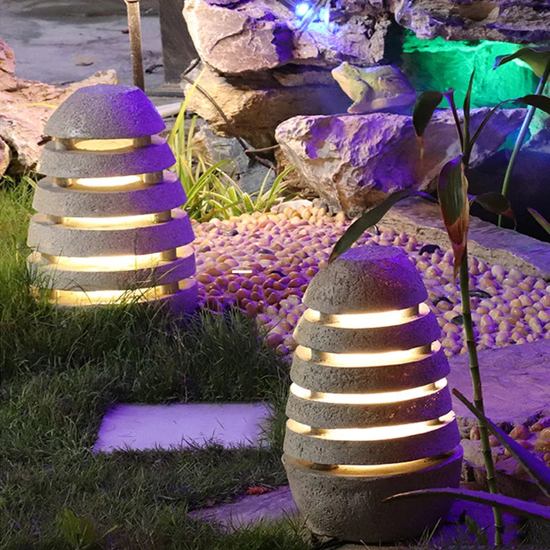 Lampe de jardin de villa d'extérieur de style japonais LUXEY