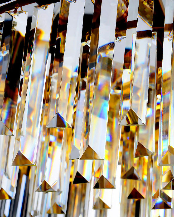 Goldener Kristall-Kronleuchter