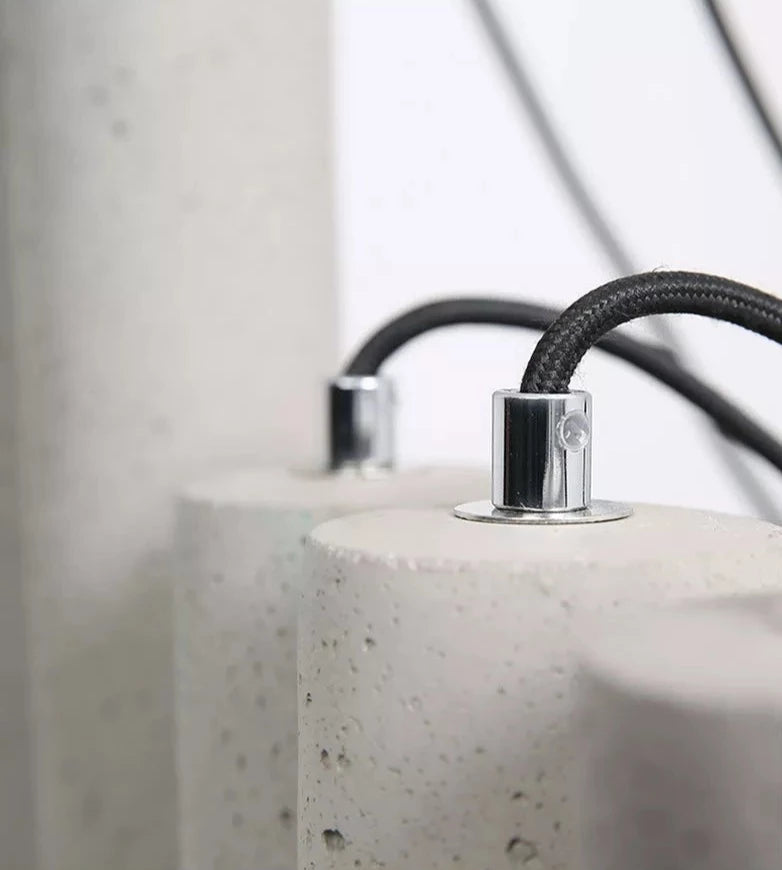 Modern pendellampa i sten