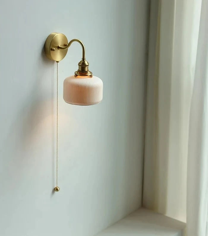 Scandinavische keramische wandlamp