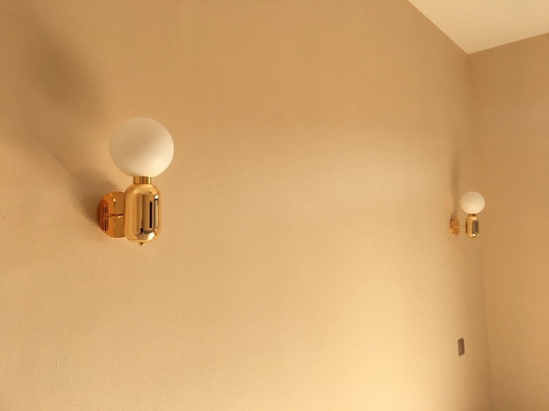 Minimalistische Gouden Wandlamp