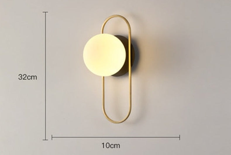 Wandlamp met Scandinavische lamp