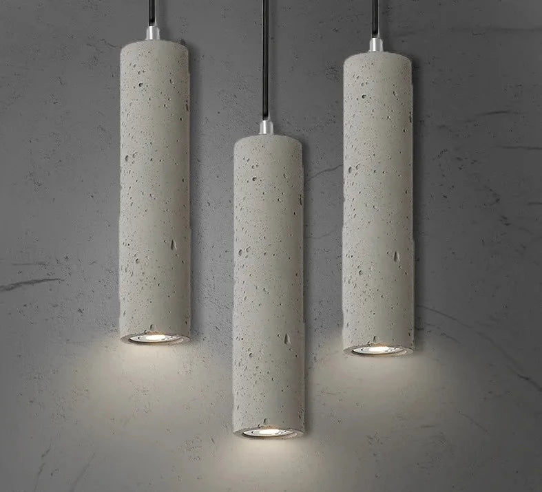 Modern pendellampa i sten