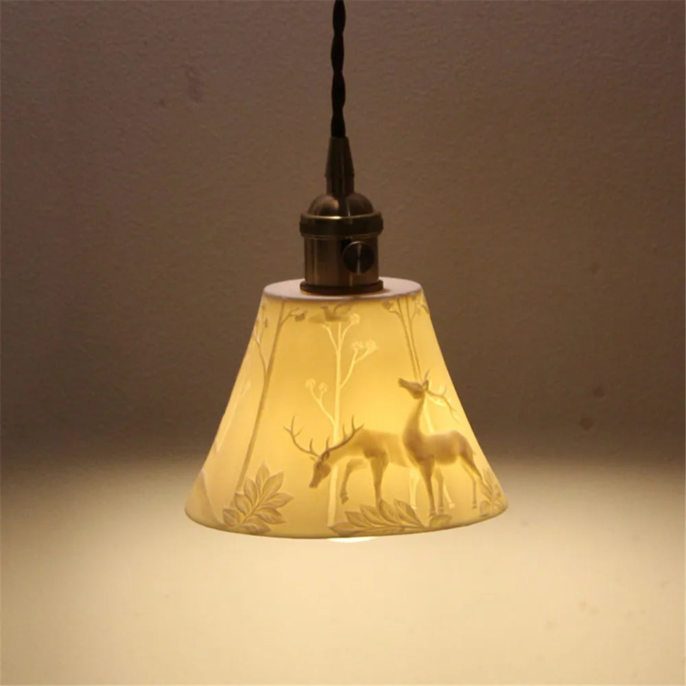 Kitchen ceramic pendant light