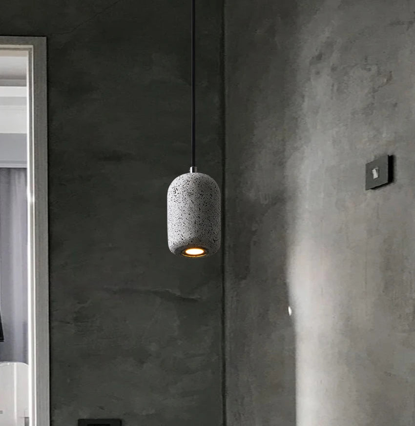 Cement deco pendant light